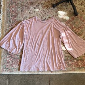 ERRANT xs mauve bell sleeve top NBW